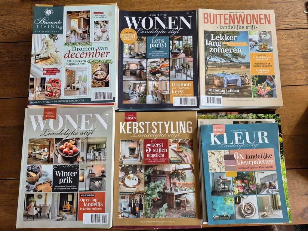 47 tijdschriften wonen woonmagazine, Boeken, Tijdschriften en Kranten, Ophalen, Zo goed als nieuw