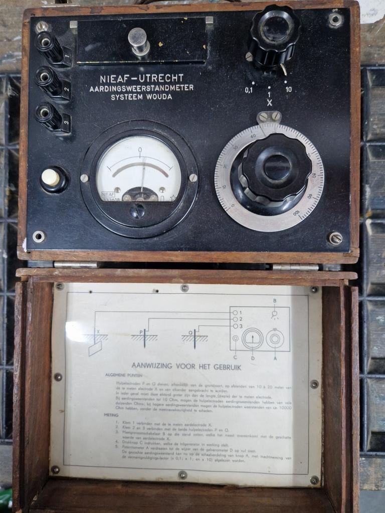 NIEF-UTRECHT Aardingsweerstandmeter Systeem Wouda, Ophalen of Verzenden, Gebruikt, Elektriciteit