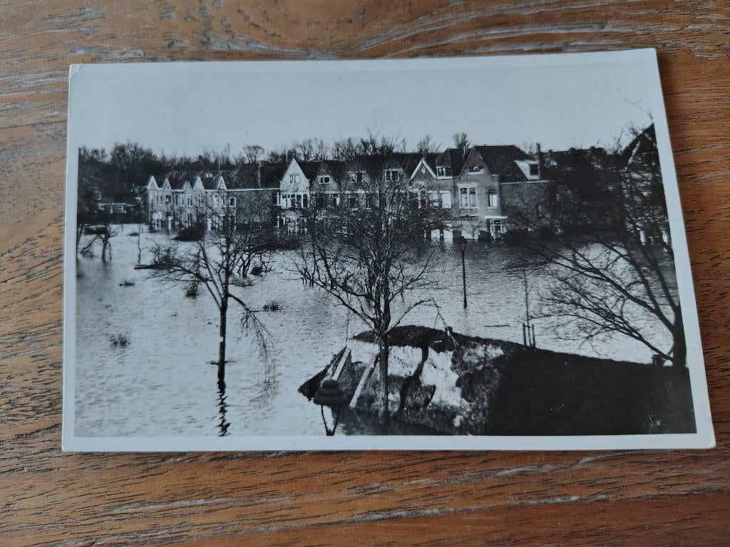 Vlissingen Schuitvaartgracht watersnoodramp 1953, Verzamelen, Ansichtkaarten | Nederland, Verzenden, 1940 tot 1960, Zeeland