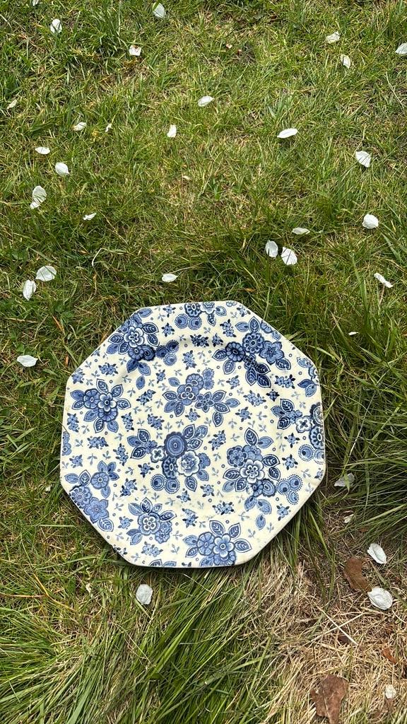 Beatrix blauw bord, Antiek en Kunst, Ophalen