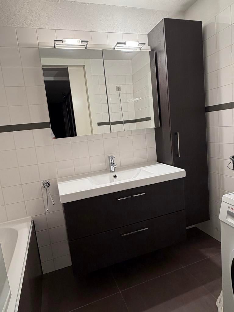 IKEA Godmorgon badkamermeubel donkerbruin 80 cm, Ophalen of Verzenden, Gebruikt