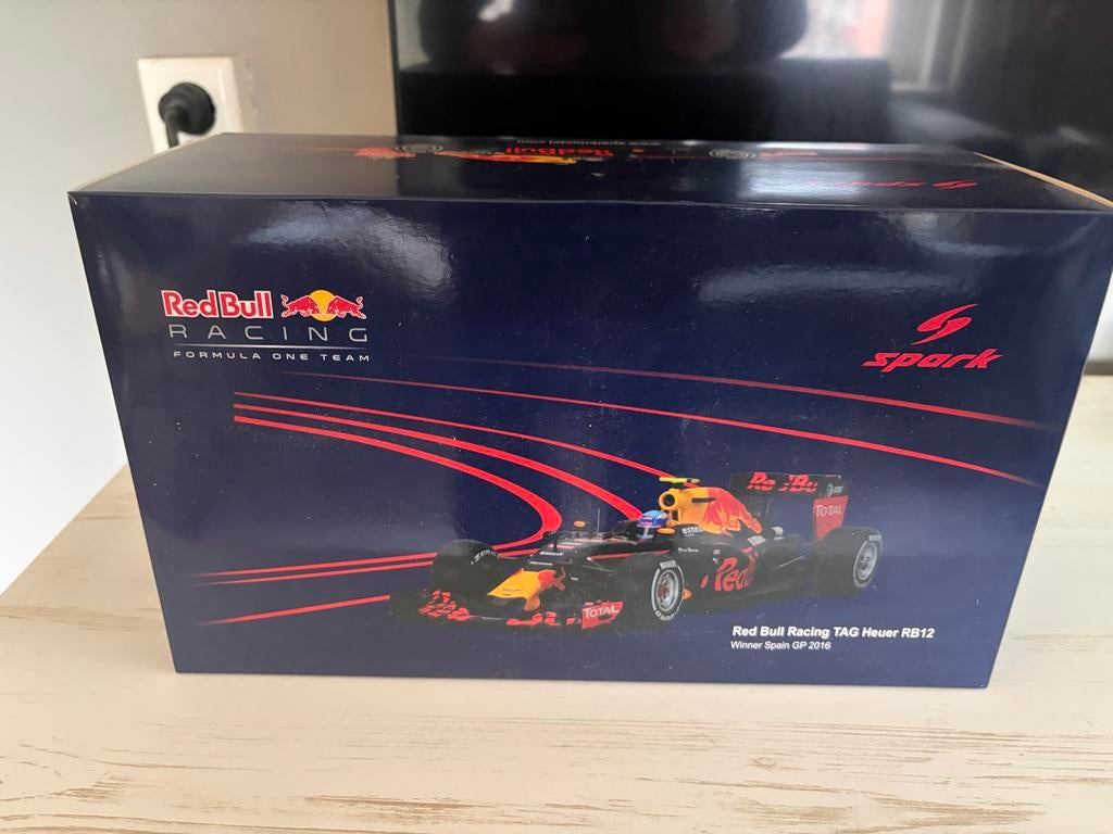 Red Bull Racing TAG Heuer RB12 Max Verstappen 2016, Overige merken, Auto, 1:32 tot 1:50, Ophalen of Verzenden