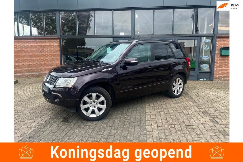 Suzuki Grand Vitara 2.4 High Executive, Airco, Stoelverwarmi, Auto's, Suzuki, Zwart, 1850 kg, Grand Vitara, Bedrijf