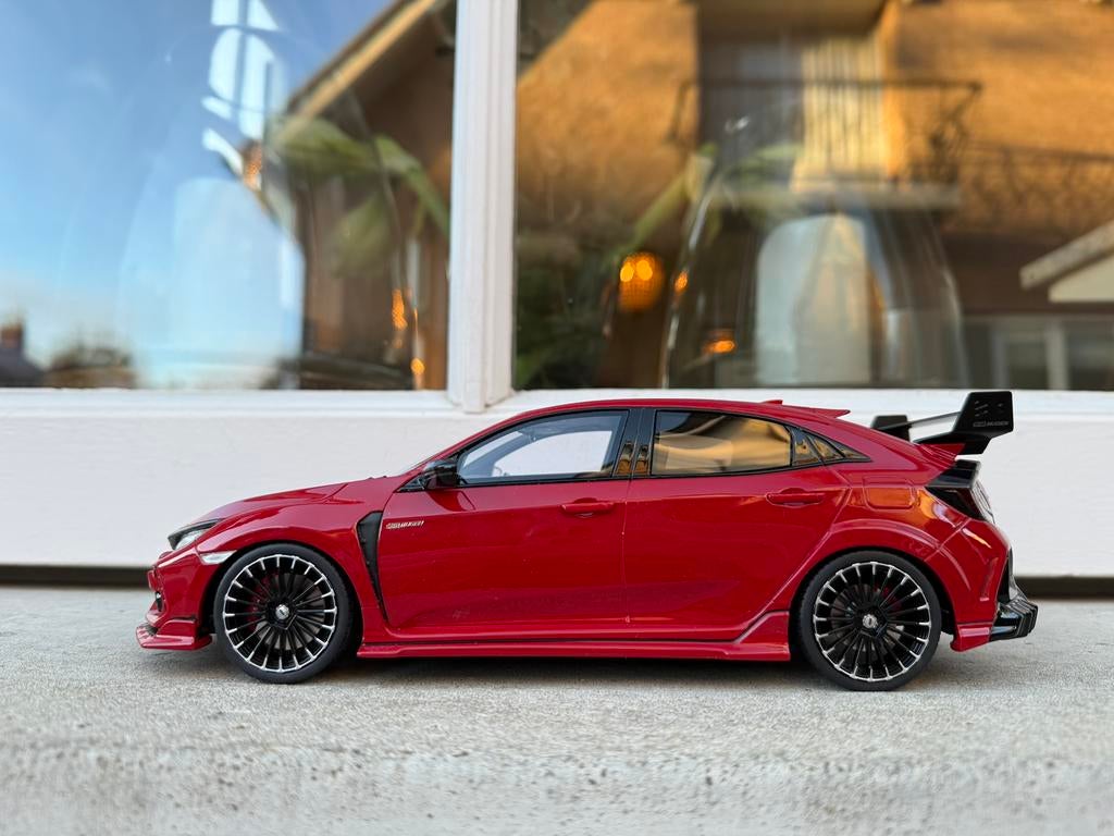 1:18 Honda Civic Type R Mugen FK8 rood Otto Models OT957, France, OttOMobile, Auto, Ophalen of Verzenden