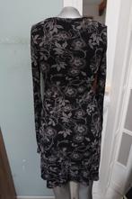 Tramontana mooie jurk zwart taupe maat M stretch  	  23   0, Maat 38/40 (M), Tramontana, Zwart, Ophalen of Verzenden