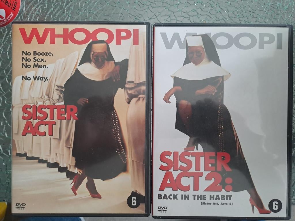 Sister act 1&2 (dvd), Alle leeftijden, Ophalen of Verzenden, Zo goed als nieuw, Actiekomedie