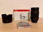 Canon 24-70mm f2.8l usm lens met filters, Ophalen, Zo goed als nieuw, Standaardlens