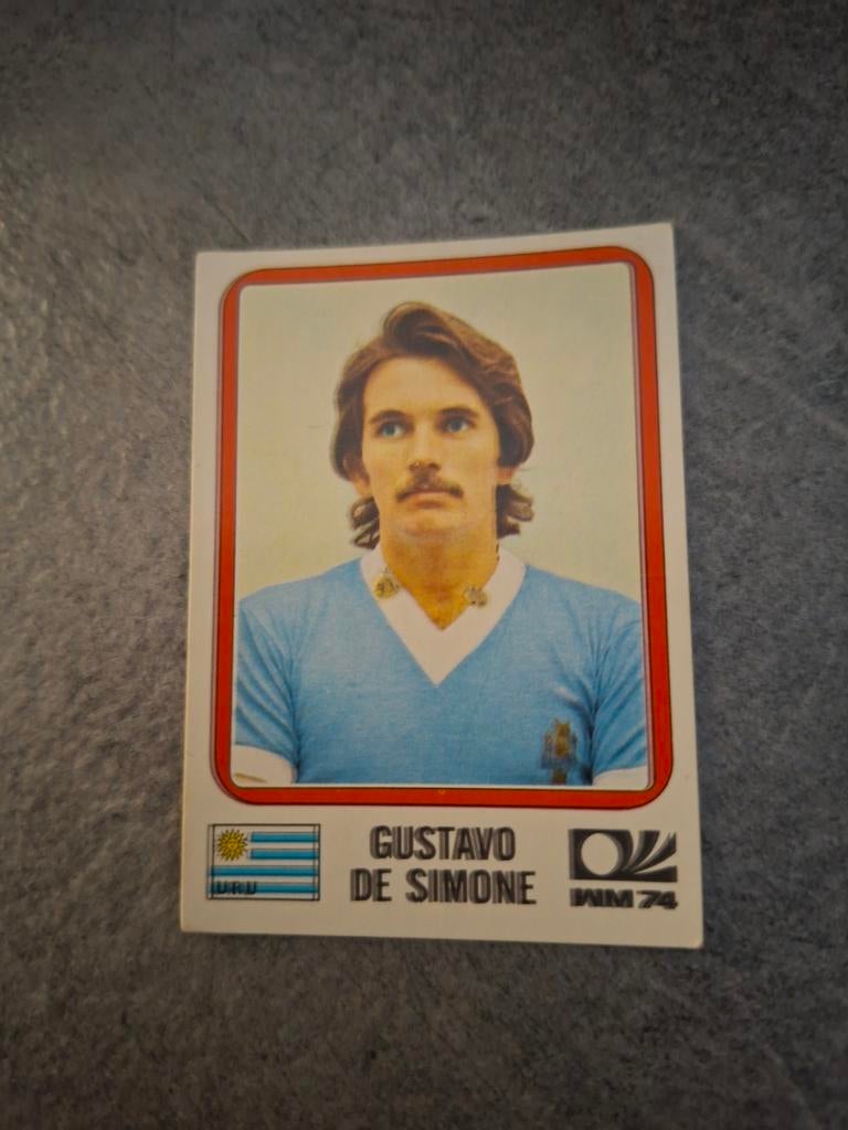 Panini sticker WK 74 München. Gustavo de Simone Uruguay., Verzenden, Zo goed als nieuw, Sticker