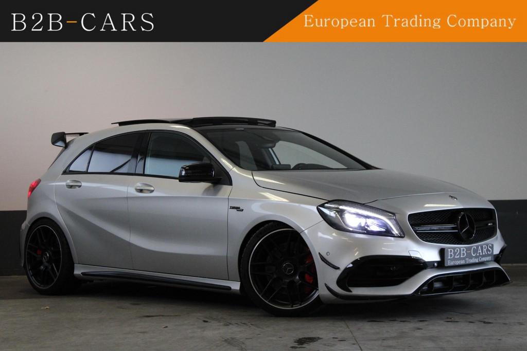 Mercedes-Benz A-klasse AMG 45 4MATIC Panoramadak - LED - Har, Auto's, Mercedes-Benz, Automaat, Gebruikt, Euro 6, 4 cilinders