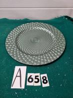 Decoratie bord groen rond, kunststof [a658], Diversen, Kerst, Ophalen of Verzenden, 'T Olde Gre-j, Info@toldegrej.nl, Endepoelstraat 20f Didam