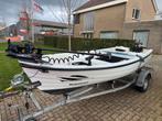 Noorse Vissersboot Suzuki 20 pk four stroke + trailer, Ophalen, Zo goed als nieuw, Minder dan 70 pk, 3 tot 6 meter