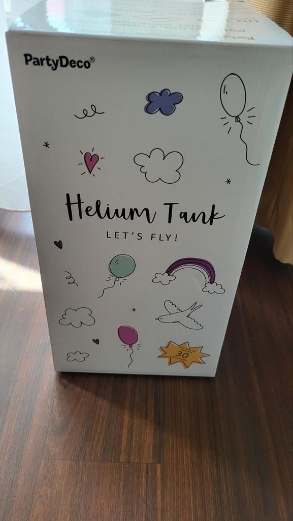 Nieuwe heliumtank voor 30 ballonnen., Ophalen, Nieuw, Versiering