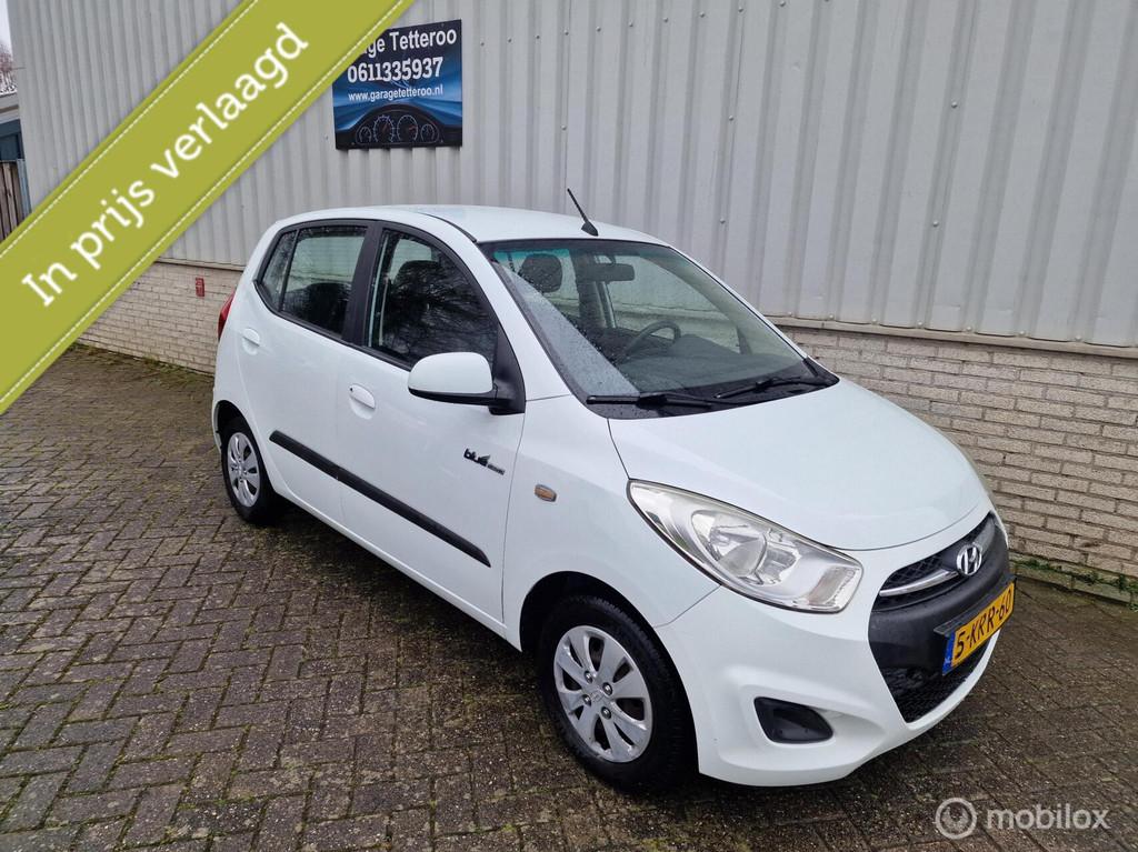Hyundai i10 1.0 Blue Drive Airco Nap, Auto's, Voorwielaandrijving, Stof, Gebruikt, Wit