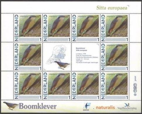 Vogels in Nederland Vel Boomklever, Ophalen of Verzenden, Postfris
