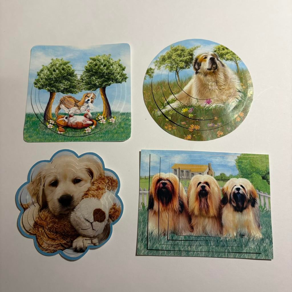 3d plaatjes honden nu 0,75, Ophalen of Verzenden, Nieuw, Overige thema's, Knipvel