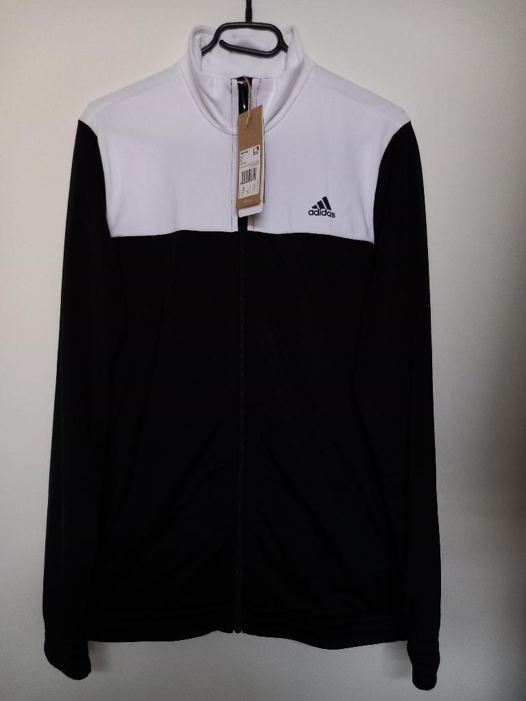 Adidas Sportswear Trainingspak m 170 k zwart/wit gloednieuw!, Jongen of Meisje, Adidas Sportswear, Ophalen of Verzenden, Nieuw