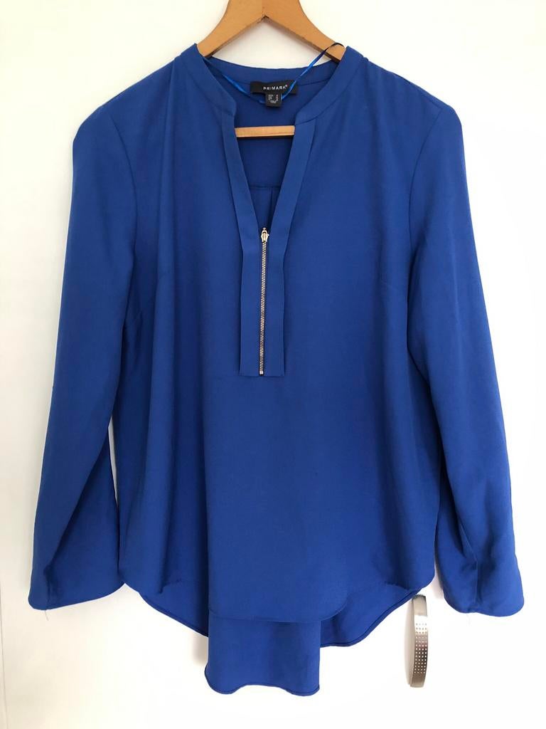 z.g.a.n. Blouse, 40-42, Ophalen, Zo goed als nieuw, Blauw
