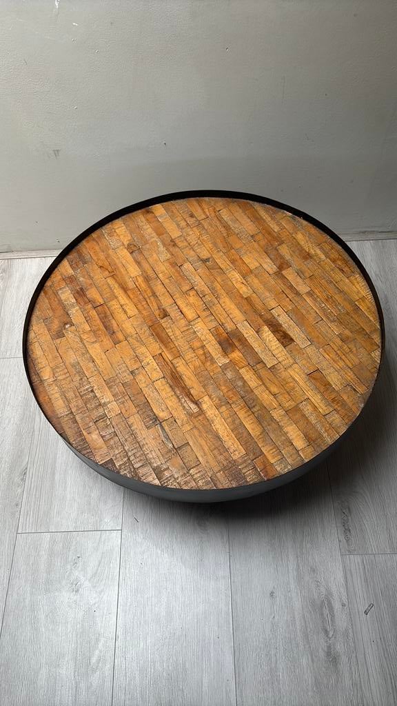 Salontafel, Ophalen, 50 tot 100 cm, Rond, Zo goed als nieuw