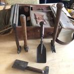 Hoefsmid gereedschap + tuigleren tas, Ophalen of Verzenden