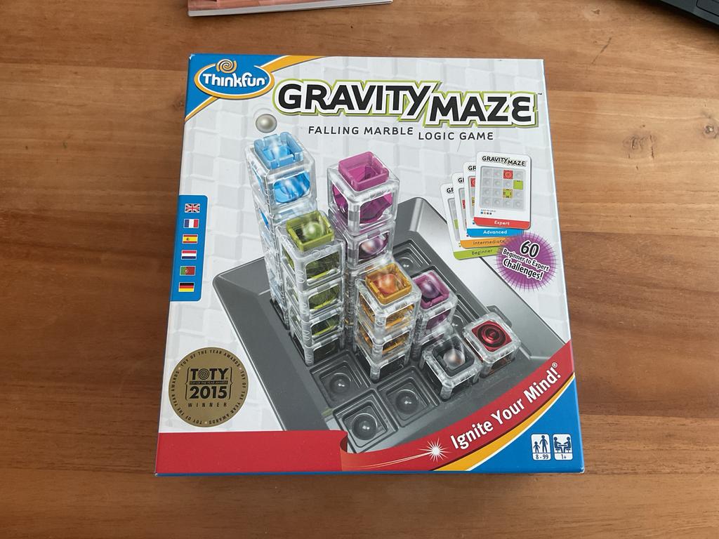 Gravity Maze Knikkerbaan Logica Spel - Compleet & Puzzelen, Een of twee spelers, Ophalen of Verzenden, Zo goed als nieuw