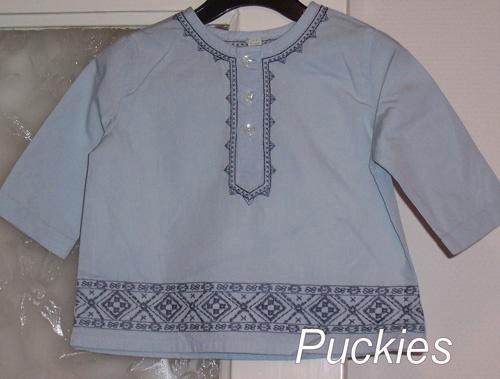 Maat 104 Blauwe Monsoon top NIEUW (7503) a, Kinderen en Baby's, Kinderkleding | Maat 104, Nieuw, Meisje, Shirt of Longsleeve, Ophalen of Verzenden