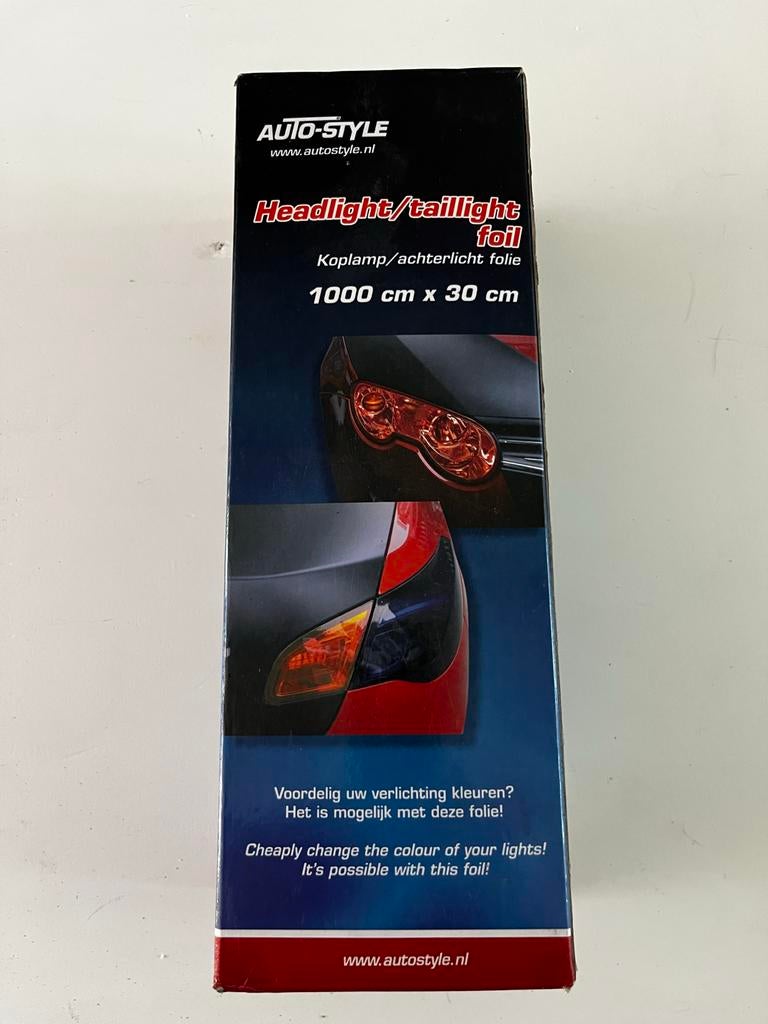 Auto-Style Koplamp/achterlicht folie 1000cm x 30cm, Ophalen of Verzenden, Nieuw, Universele onderdelen