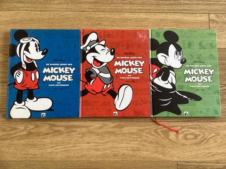 De gouden jaren van Mickey Mouse 1 t/m 3 (HC), Boeken, Stripboeken, Gelezen, Complete serie of reeks, Ophalen of Verzenden