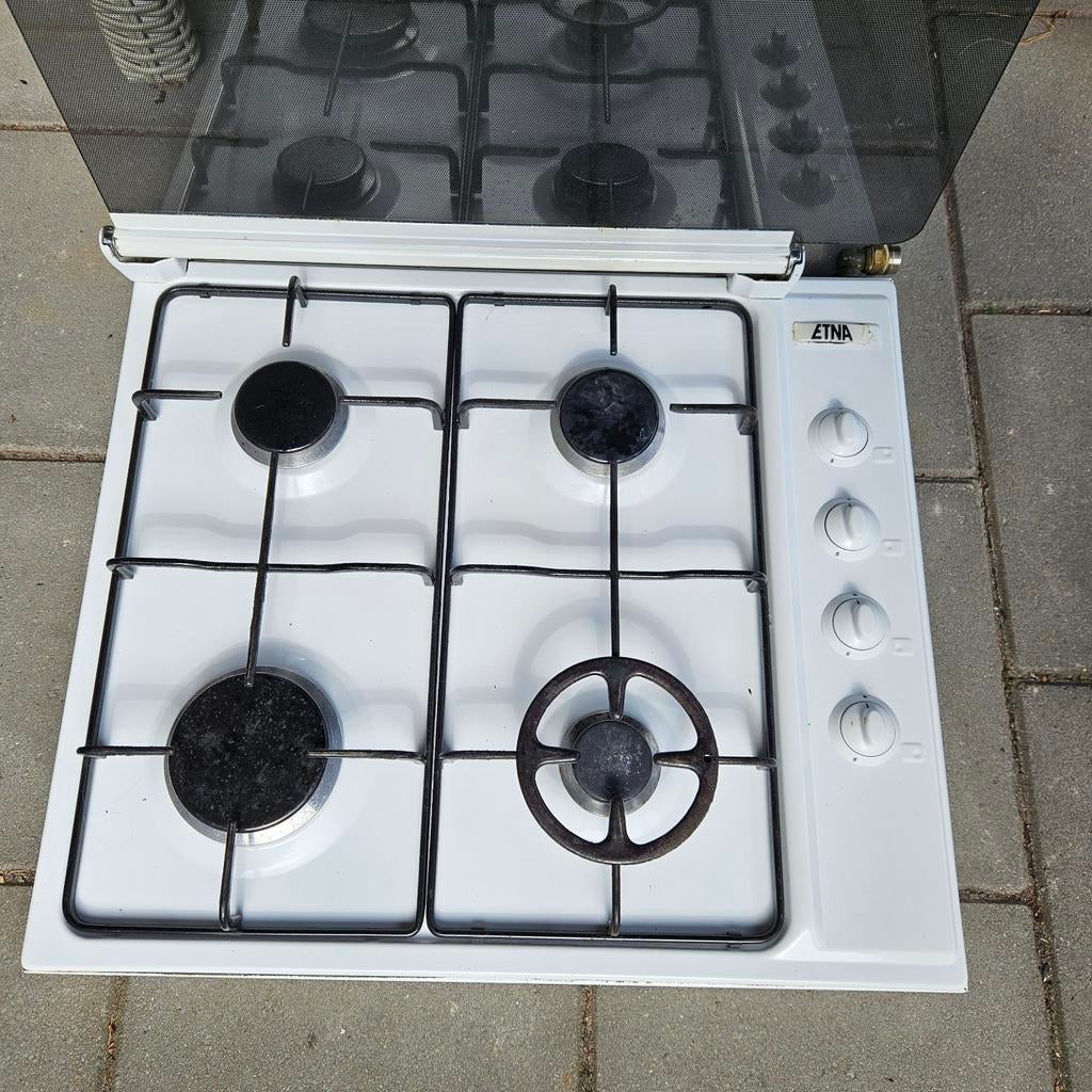 Etna gasstel, Witgoed en Apparatuur, Kookplaten, Ophalen, 4 kookzones, Zo goed als nieuw, Gas