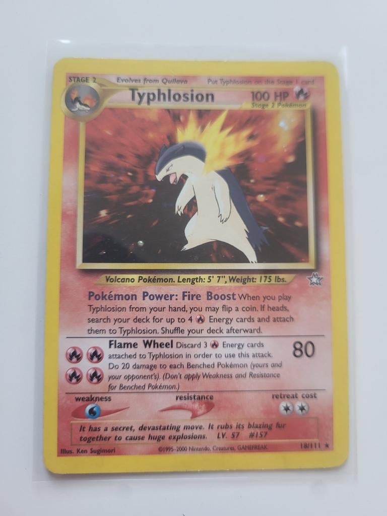 Typhlosion 18/111, Neo Genesis met Swirl, Ophalen, Zo goed als nieuw