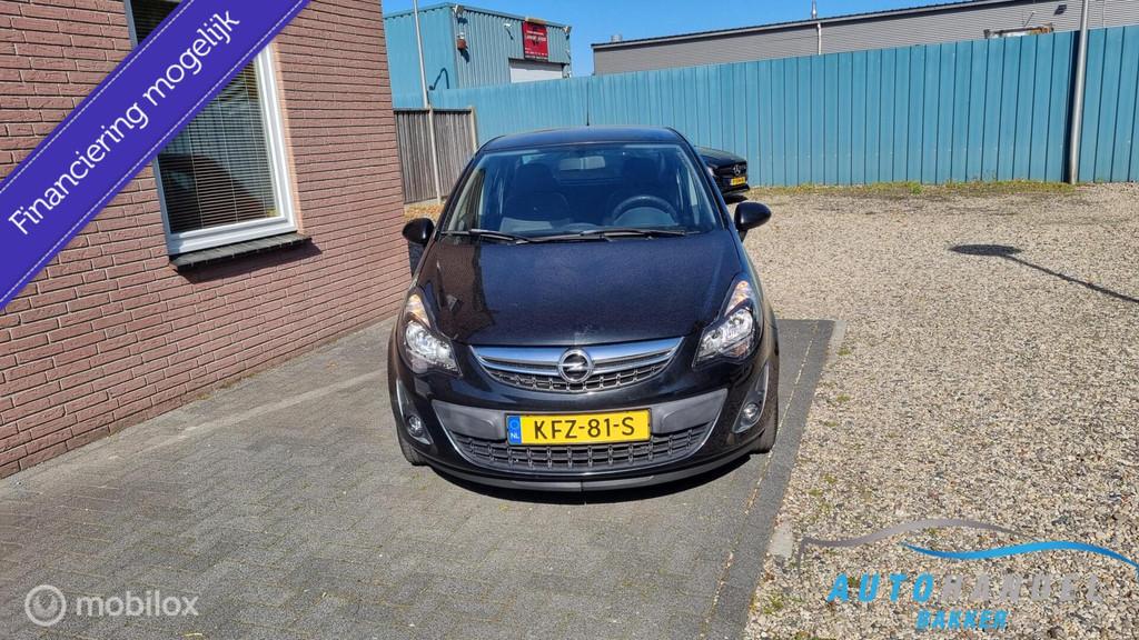 Opel Corsa 1.4-16V Cosmo 5drs , airco , sportvelgen, Voorwielaandrijving, Euro 5, Gebruikt, Zwart