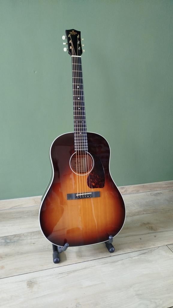Sigma JM-SG45+ akoestisch/elektrische gitaar, Ophalen, Zo goed als nieuw, Western- of Steelstringgitaar, Met (piezo-)element