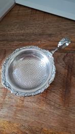 Antiek verzilverd Theezeefje KG 90 met Sierlijke Rand, Antiek en Kunst, Ophalen of Verzenden