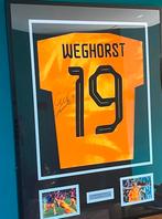 Gesigneerd en ingelijst wout Weghorst Nederlands Elftal shir, Ophalen of Verzenden