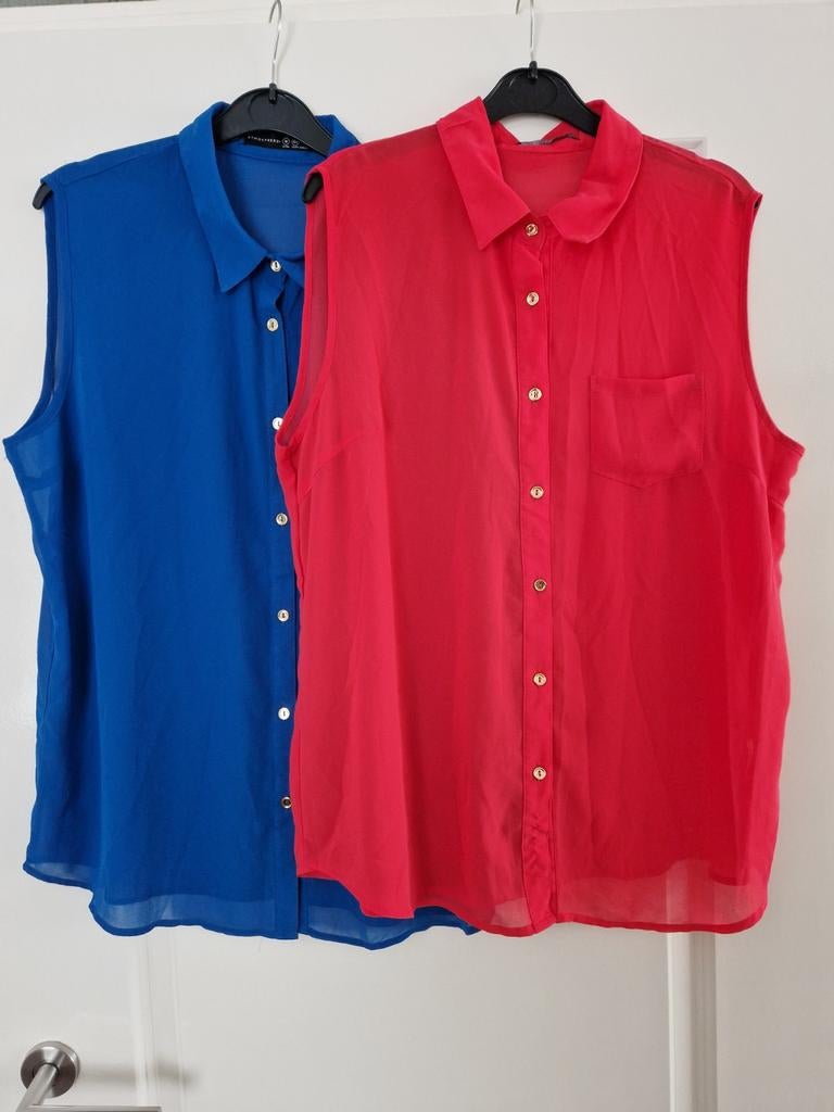 Roze en blauwe top met gouden knoopjes maat 42 Atmosphere, Kleding | Dames, Atmosphere, Maat 42/44 (L), Nieuw, Ophalen of Verzenden