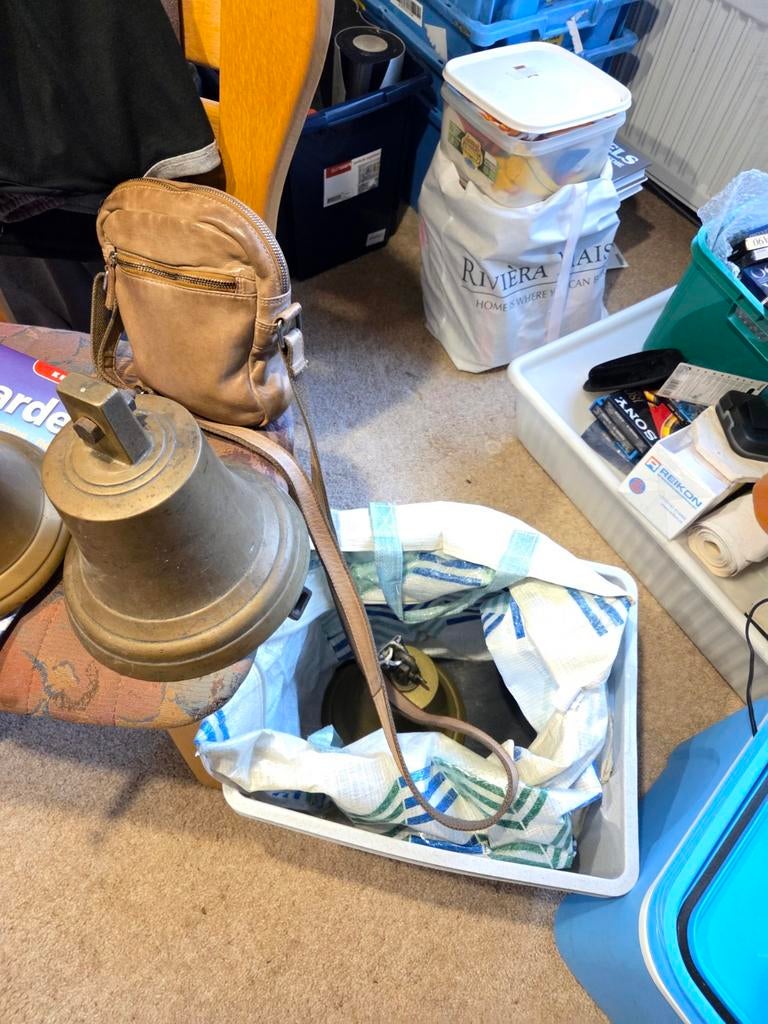 Antieke scheepsbel van brons, Ophalen of Verzenden