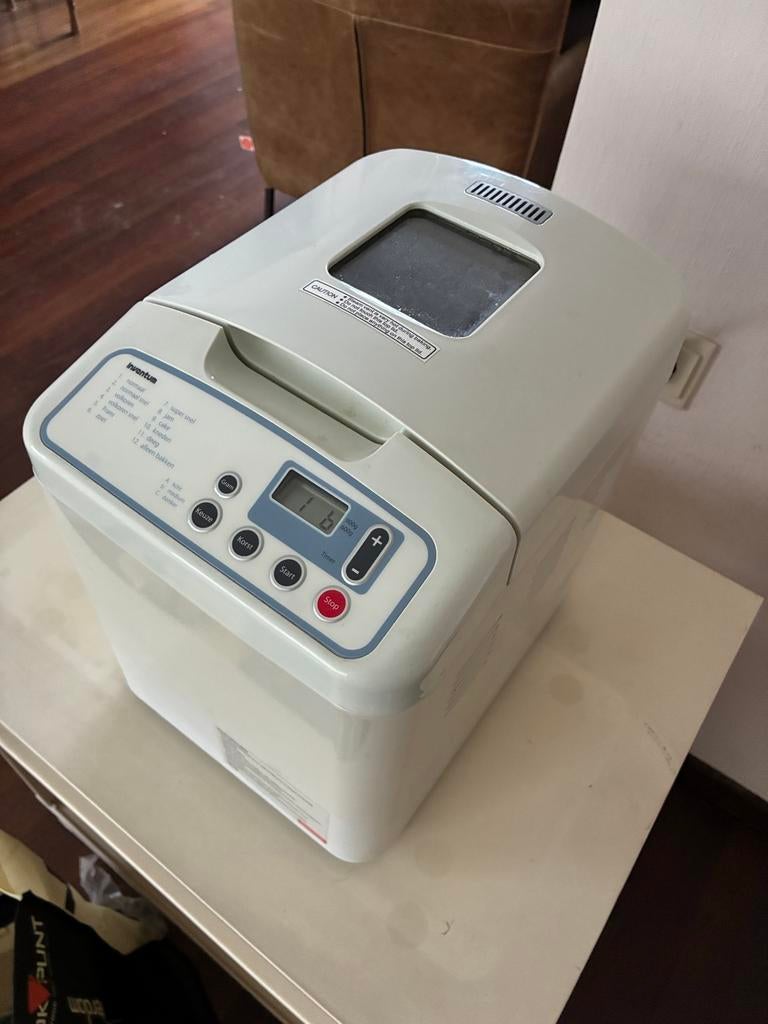 Inventum broodbakmachine BM10, Gebruikt, 800 tot 1200 gram deeg, Kijkvenster, Ophalen