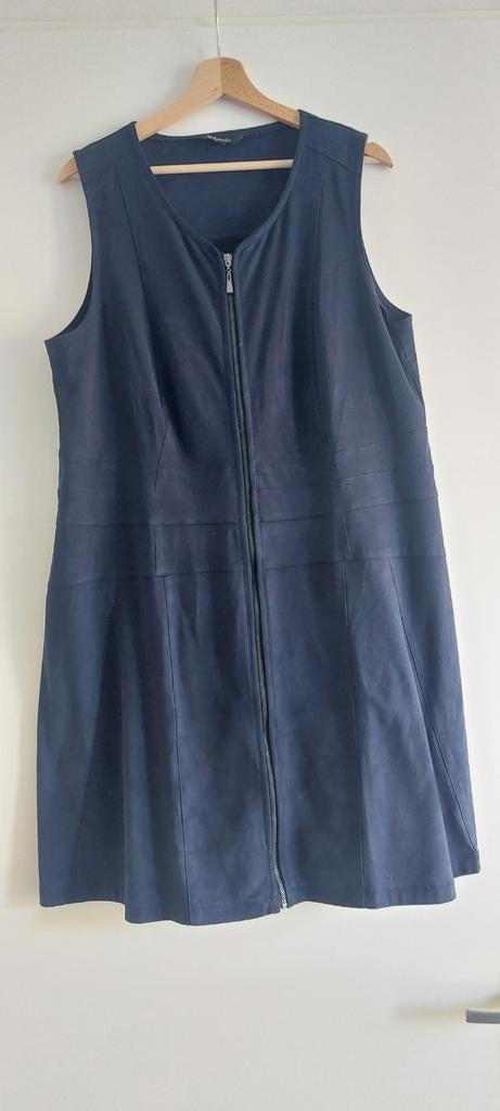 Jurk jurkje met rits marineblauw MS mode maat 48, Blauw, Jurk, Ophalen of Verzenden, MS Mode