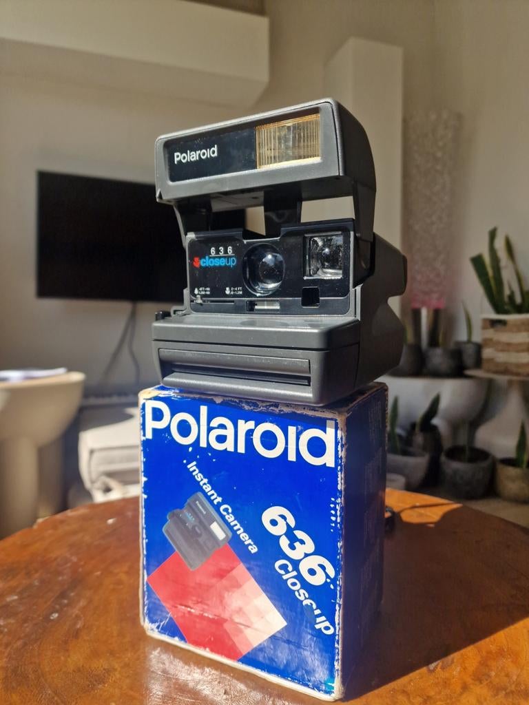 Polaroid 636 Close-up Instant Camera - Vintage met doos, Audio, Tv en Foto, Fotocamera's Analoog, Ophalen of Verzenden, Zo goed als nieuw