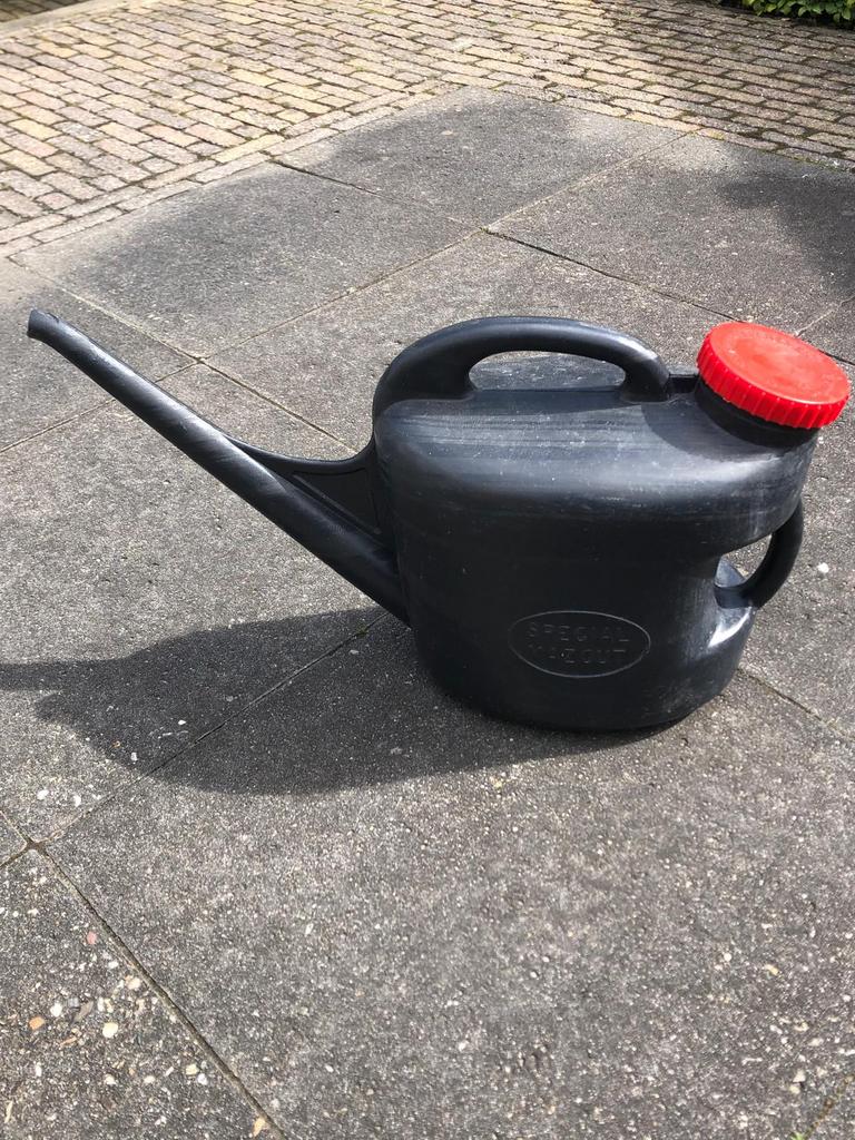 Gieter voor de caravan, Ophalen, Gebruikt