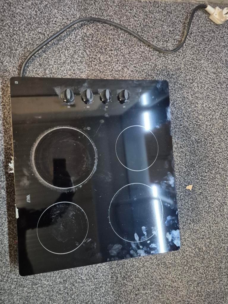 ETNA Keramische Kookplaat - 4 Kookzones (Bezorging Mogelijk, Witgoed en Apparatuur, Gebruikt, Keramisch, Vrijstaand, 4 kookzones