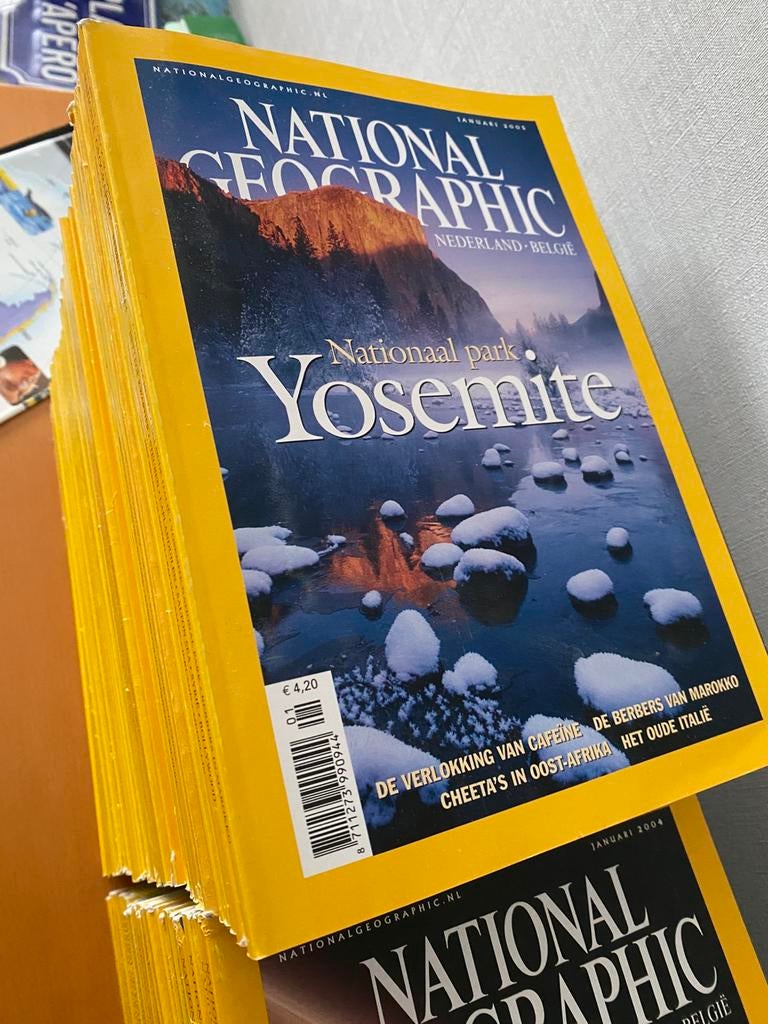 6,5 jaargangen tijdschrift National Geographic, NL editie, Ophalen of Verzenden, Zo goed als nieuw, Wetenschap en Natuur