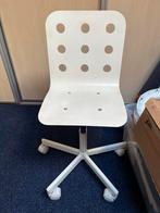 2x IKEA Jules Kinderbureaustoel met gasvering en wielen, Huis en Inrichting, Bureaustoelen, Ophalen, Gebruikt, Wit, Bureaustoel