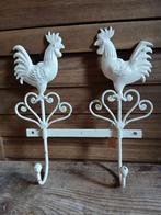 Metalen doekhanger/kapstokje hanen, Ophalen of Verzenden