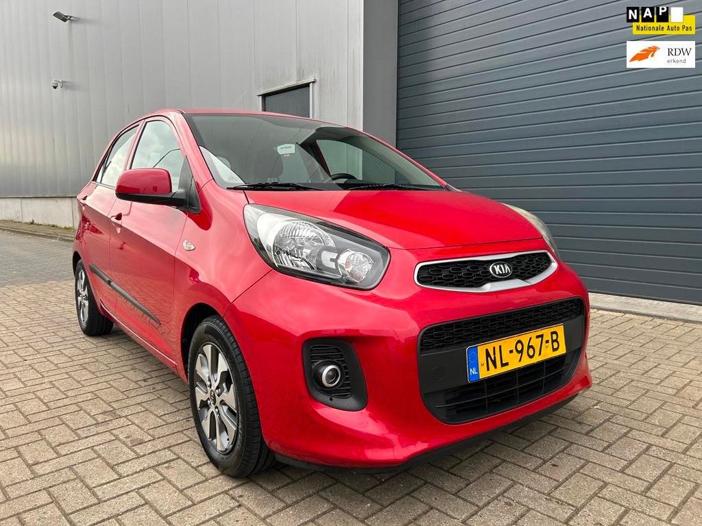 Kia Picanto 1.0i CVVT EconomyPlusLine NAVI AIRCO 5DRS, Voorwielaandrijving, Stof, Gebruikt, Euro 6