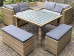 Hoekbank tuinset (zonder tafel), Tuin en Terras, Tuinsets en Loungesets, Ophalen, Gebruikt