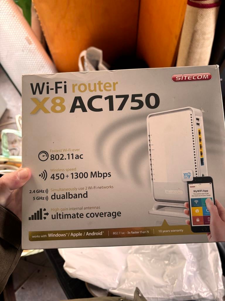 Sitecom Wi-Fi router X8 AC1750 Dualband Gigabit, Computers en Software, Routers en Modems, Nieuw, Router, Ophalen