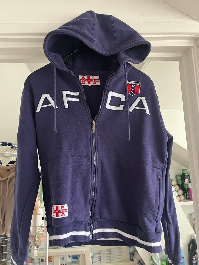 Ajax AFCA vest maat s, Kleding | Heren, Ophalen of Verzenden, Zo goed als nieuw, Blauw