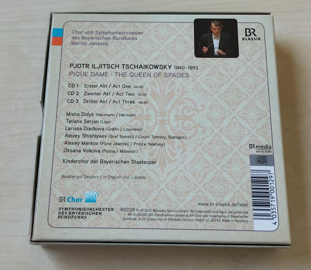 Pique Dame 3CD 2015 Opera Tchaikovski Mariss Jansons, Boxset, Overige typen, Ophalen of Verzenden, Zo goed als nieuw