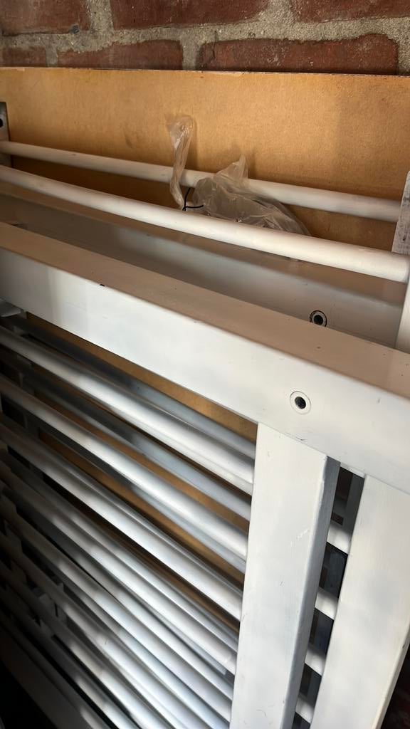 Gratis ophalen houten witte kinderbox, Kinderen en Baby's, Boxen, Ophalen, Zo goed als nieuw