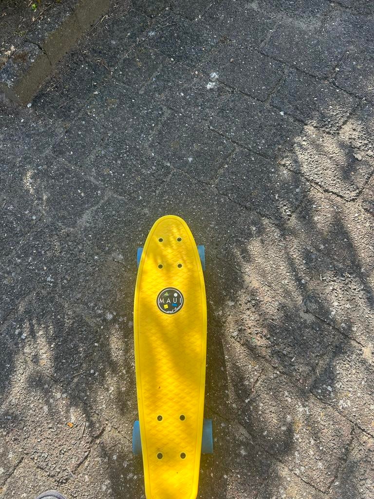 Geel Pennyboard Skateboard Maui & Sons, Sport en Fitness, Skateboarden, Ophalen of Verzenden, Gebruikt, Skateboard